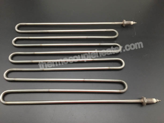 W - Shaped Industrial Tubular Electric Heaters With M14 Screws , Customized Power