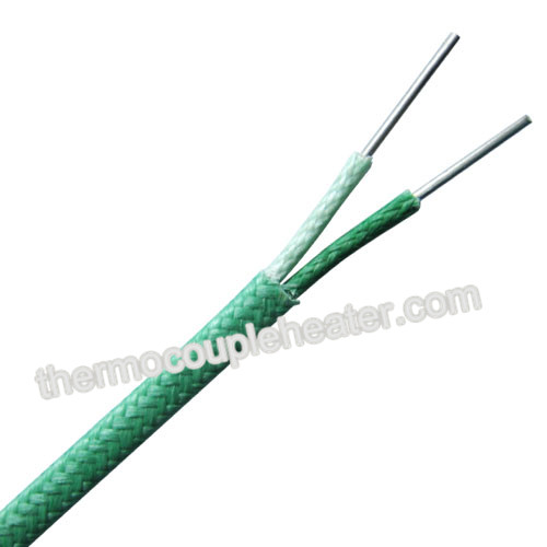 High temperature thermocouple compensating wire , Fiberglass / SS Braided materials