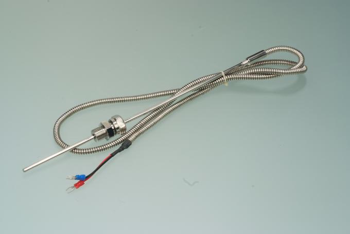 Pressure spring fixed Thermocouple RTD thermocouple J type with metal wire