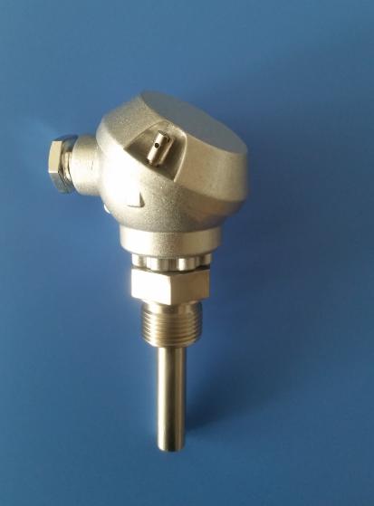 2 - 25mm Probe RTD Temperature Sensor Copper Heat Resistance Steelbarded Wire Sleeve