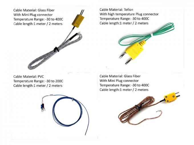 Mineral Insulated Cable Simple Point Probe K Type Thermocouple With Plug