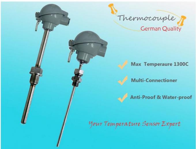 Max Temperature 1300°C K Type Temperature Sensor Thermocouple