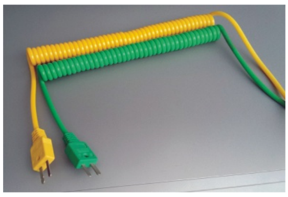 Thermocouple Plug Type K With Extension Spring Cable