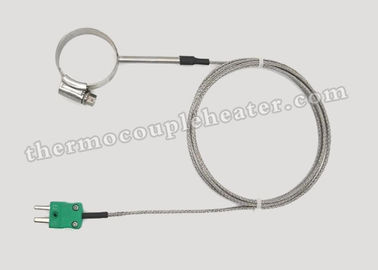 China SS Hoop Pipe Clamp Thermocouple Type K For Petroleum Chemical Industry supplier
