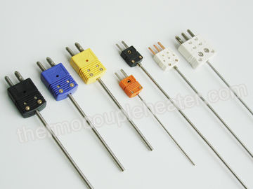 High Temperature Thermocouple RTD With 1000 Meter Wire / Mini Connector