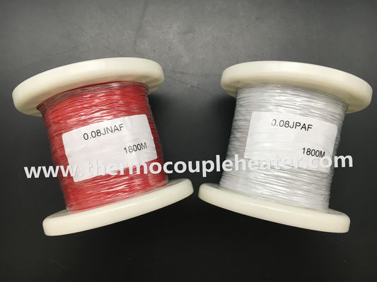 Customized Thermocouple Cable J 40AWG 0.08mm With PTFE Coating