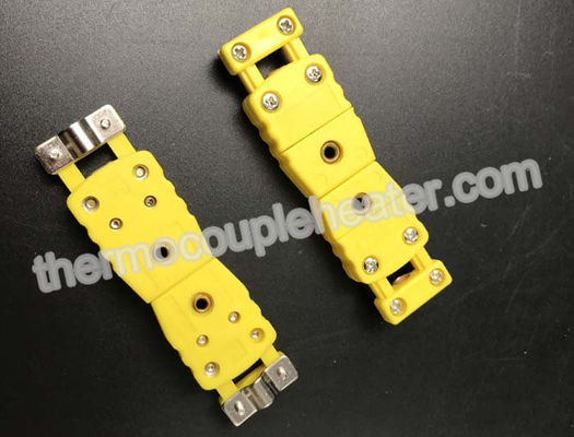 Type K Thermocouple Components Miniature Male Connector With Wire Holder