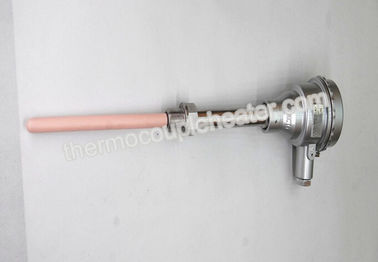China Platinum Rhodium Thermocouple RTD S Type High Temperature With Thread Fitting supplier