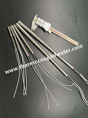 Custom Sized Cartridge Heaters With Ceramic Cap Seal for high temperature