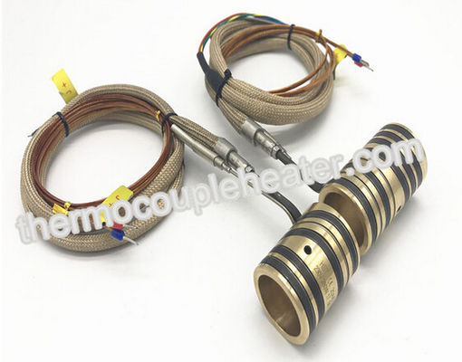stainless steel 220v industry brass nozzle band heater with J type thermocouple