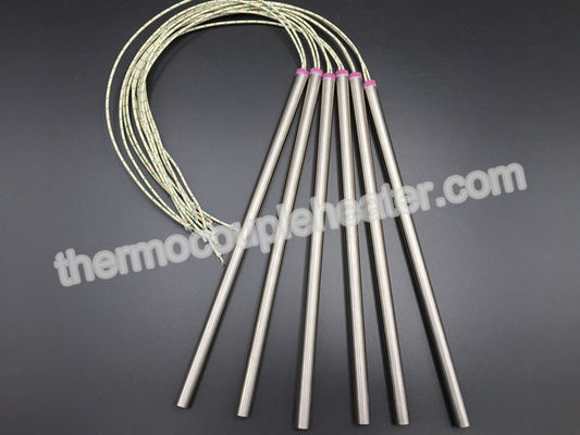 480V 400W 5/8”  Cartridge Heaters With Internally Connected fiberglass Leads