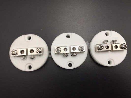 2-6 pins Thermocouple Components Ceramic Terminal Block N - 2P - C