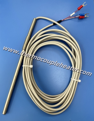 RTD Temperature Sensor PT100 Probe SS316 Sheath With Silicone Cable