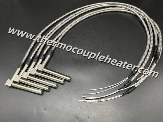 Space-Optimized Heating: 90° Right-Angle Cartridge Heater With Steel Cube Junction