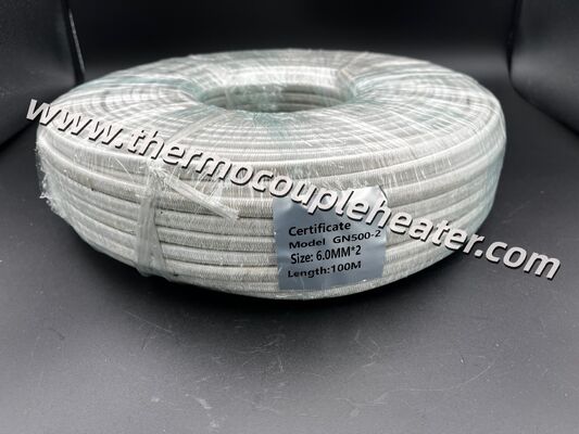 320°C High-Temperature Cable: 2 x 6mm² Copper-Nickel Multistranded Conductor