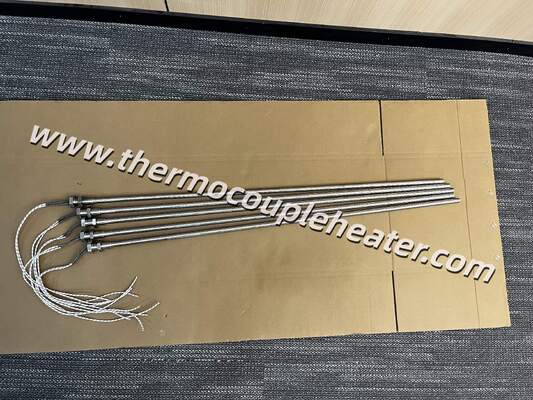 SS316L Screw-in Immersion Cartridge Heater With Hex Nut Fitting For Industrial Oil Heating