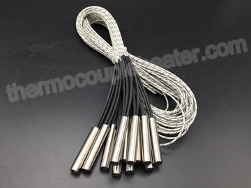 Diameter 10MM Cartridge Heaters With Internally Connected Fiberglass Leads
