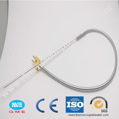 K Type Armored Mi Cable Thermocouple With 2m Extension Wire
