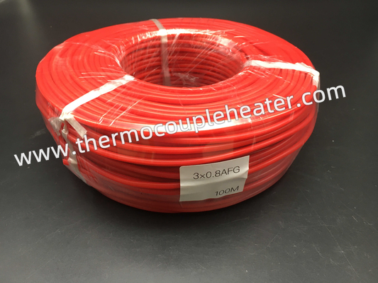 RTD PT100 Extension Cable With PTFE Insulation Silicone Jacket