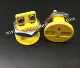 Round Panel Mount Socket Mini Female Embedded Connector For K Thermocouple