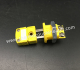 Round Panel Mount Socket Mini Female Embedded Connector For K Thermocouple