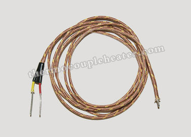 Fiberglass Insulated Conductor Thermocouple Extension Cable Type K With Jacket