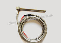 High Density Right Angel Cartridge Heaters , Electrical Heating Elements with Metal Hoses