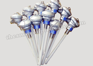 Ceramic Protection Tube Thermocouple RTD , Platinum Nobel Metal Thermocouple Assembly