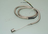 Stainless Steel 304 316 Coil Heaters , 4.2x2.2mm Hot Runner Mold Heater with Thermocouple