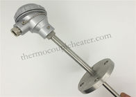 Anti - Corrosion Assembly Thermocouple RTD Temperature Sensor With Fixing Flange