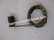 Mini Coil Heater With Thermocouple Type J or K stainless steel shell 1m fiberglass lead wire
