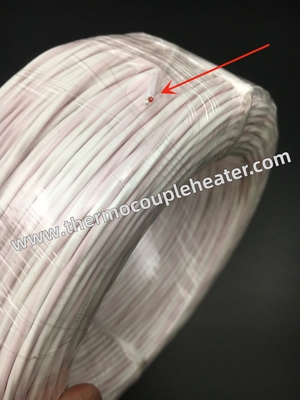 RTD PT100 Compensation Cable 3x24AWG With PTFE Insulation Red White