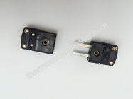 Black Type J Mini Thermoplastic Thermocouple Connectors Male And Female