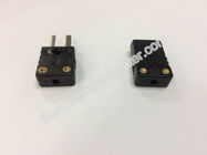 Thermocouple Components Black Type J  Mini Thermoplastic Connectors Male And Female