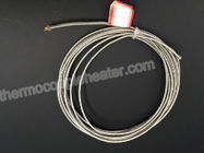 Type K Flat Fiberglass Insulation Thermocouple Compensating Cable With Nickel Plated Copper Braided