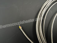 Type K Flat Fiberglass Insulation Thermocouple Compensating Cable With Nickel Plated Copper Braided