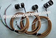 Customized Electric Coil Heaters With Type J Thermocouple Fiberglass Protected Leads