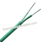 High temperature thermocouple compensating wire , Fiberglass / SS Braided materials