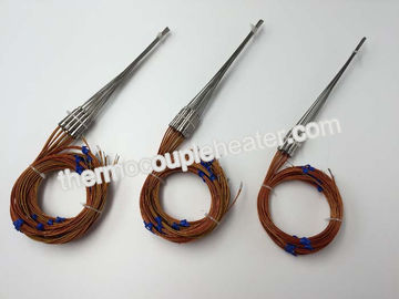 High Performance Type J Thermocouple RTD For Measuring Temperature , 24GA Kapton Leads