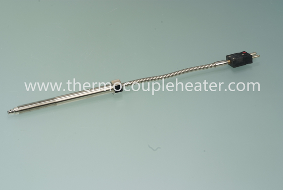 Thermocouple Threaded Probe with Flexible Leads and Connectors