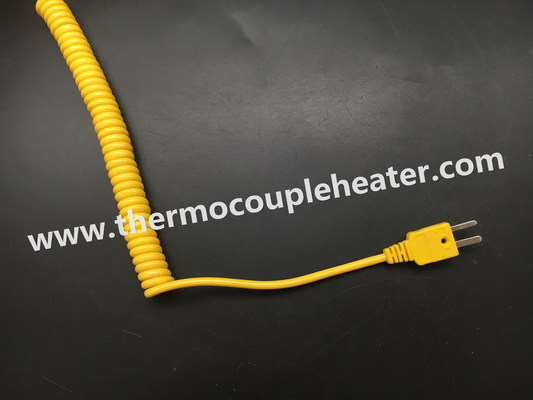 Thermocouple Plug Type K With Extension Spring Cable