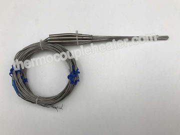 Hot Runner Thermocouple Rtd Sensor With 4mm Diameter Metal Transition And  Leads