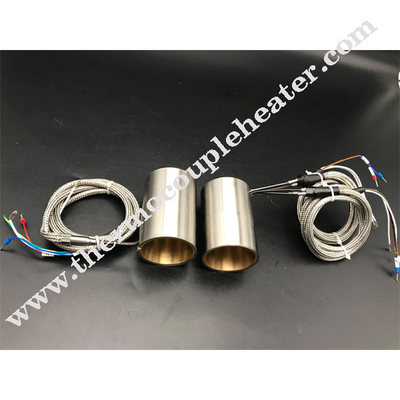 Brass Hot Runner Spring Coil Heater With Dual Heating Element With Stainless Steel Cover