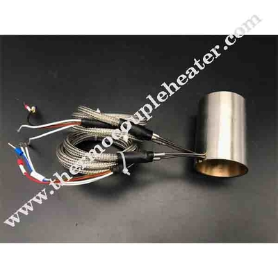 Hot Runner Nozzle Heater Pressed In Brass Heater With Double Heating Elements