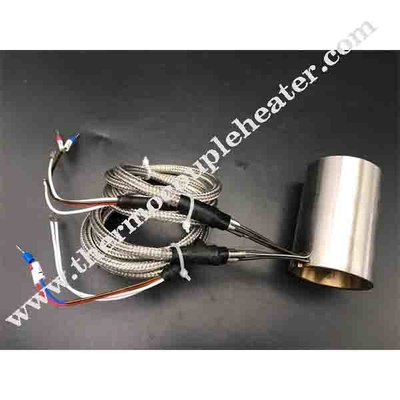 Hot Runner Nozzle Heater Pressed In Brass Heater With Double Heating Elements