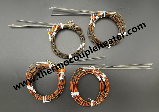 Thermocouple Type J And K With Kapton Cable Hot Runner System Temperature Sensor