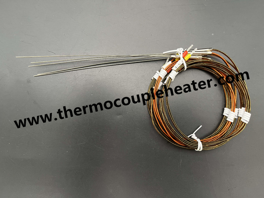 Thermocouple Type J And K With Kapton Cable Hot Runner System Temperature Sensor