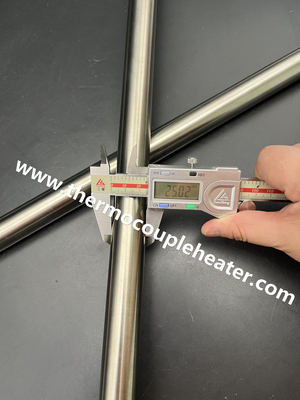 Big Diameter 25mm Cartridge Heaters With Solid Pins Mounting Flange