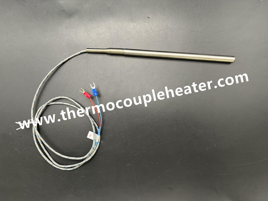 Thermocouple Type J Diamater 10mm, Leads With Spring Protection