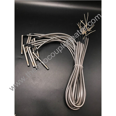 L Shape Electric Cartridge Heater Element with flexible metal tube